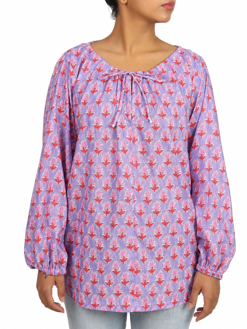 Lavender Bloom Printed Kurta