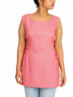 Pink Paisley Print Kurti