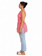Pink Paisley Print Kurti