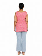 Pink Paisley Print Kurti