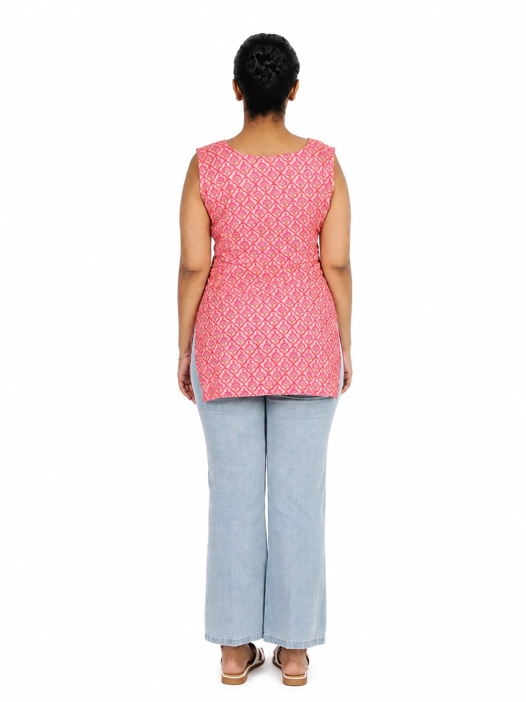 Pink Paisley Print Kurti