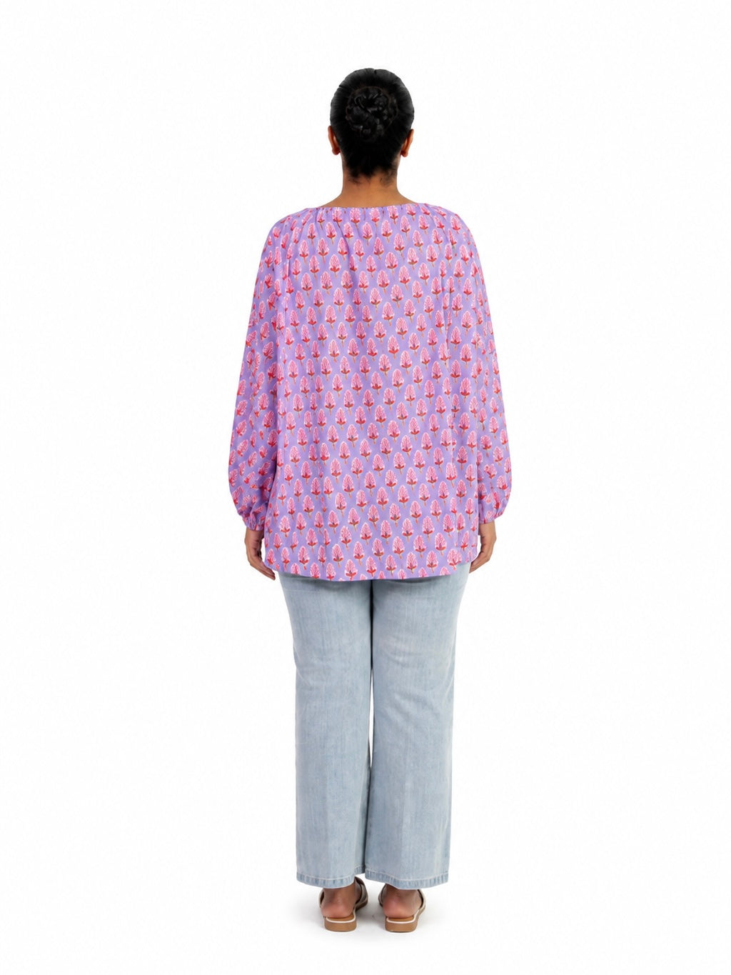 Lavender Bloom Printed Kurta
