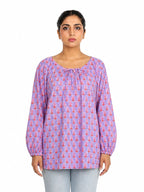 Lavender Bloom Printed Kurta