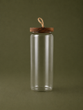 Acacia Wood Glass Storage Jar