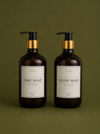 Amber Soap Dispenser Set