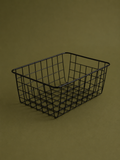Black Metal Storage Basket