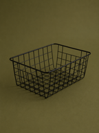 Black Metal Storage Basket