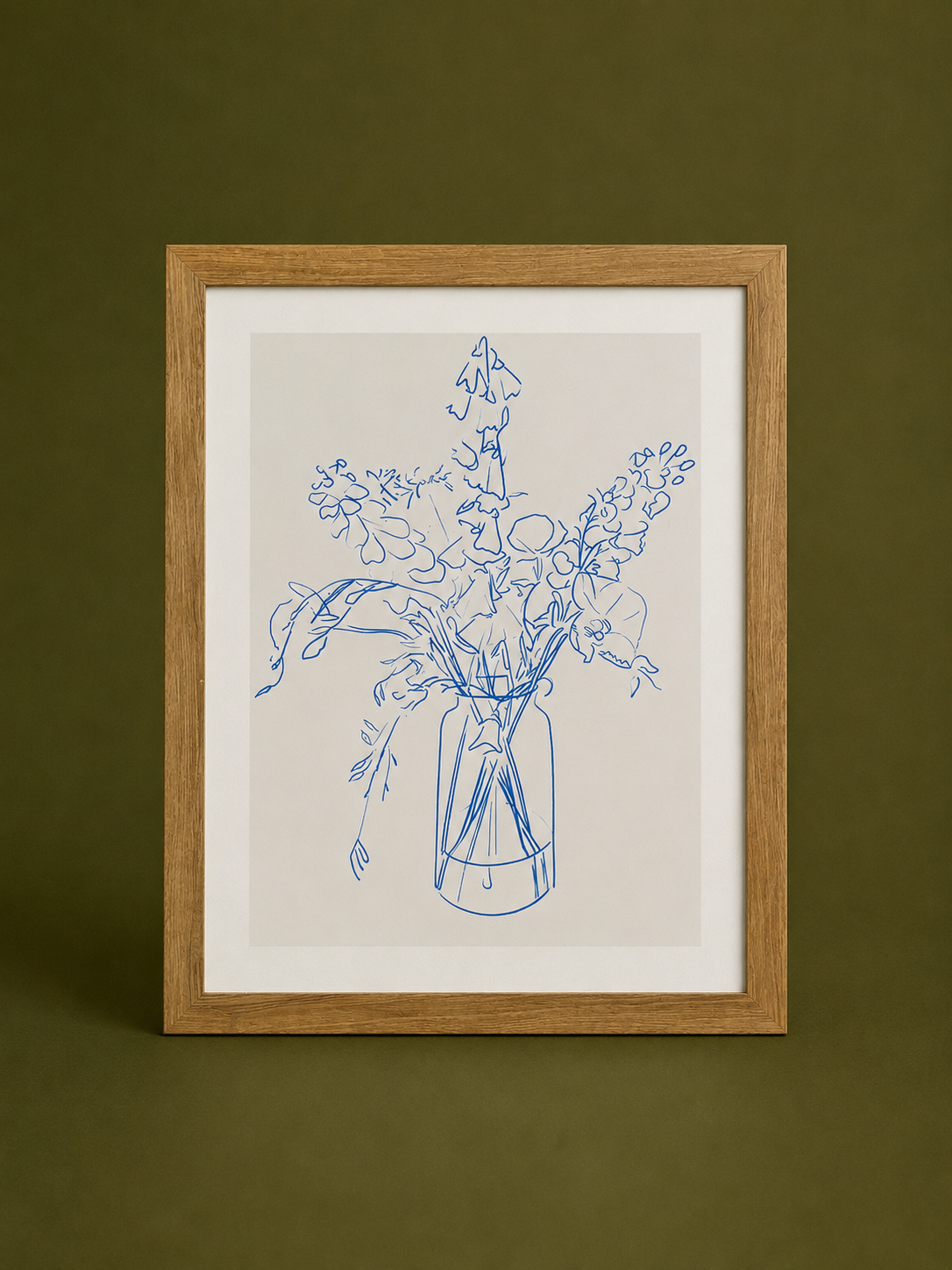 Blue Floral Illustration