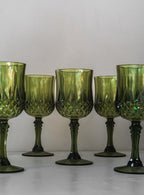 Dark Green Vintage Glass