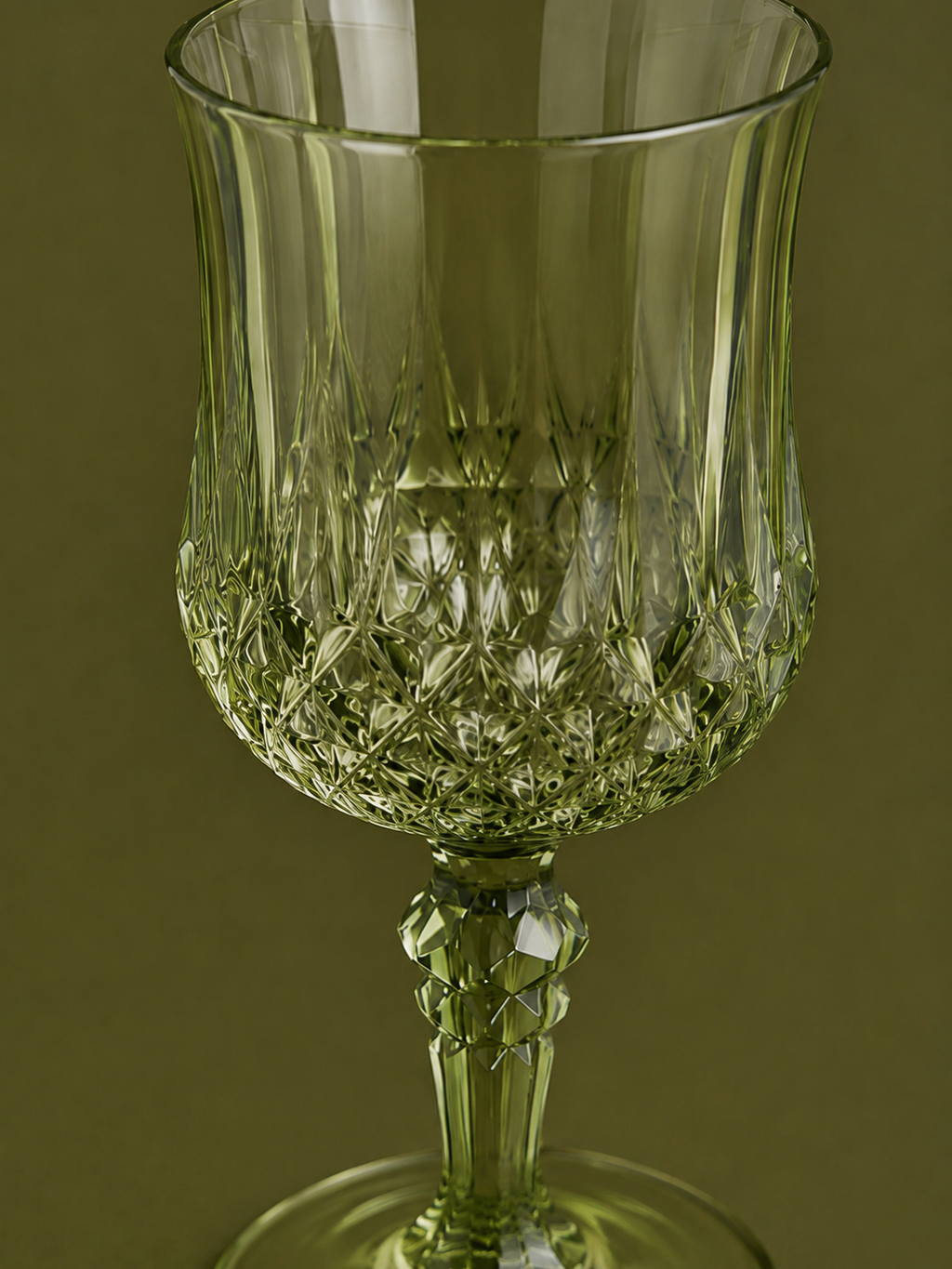 Dark Green Vintage Glass