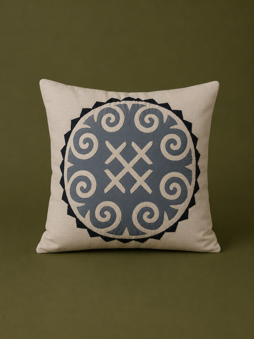 Dhari Appliqué Cushion Cover