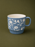 Embossed Botanical Ceramic Mug