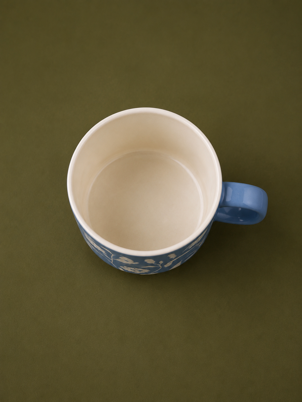 Embossed Botanical Ceramic Mug