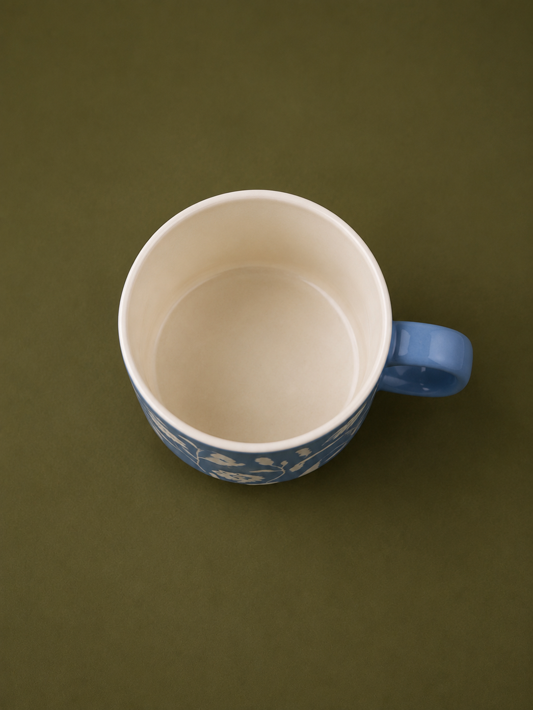 Embossed Botanical Ceramic Mug