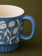 Embossed Botanical Ceramic Mug