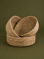 Faux Rattan Basket Set