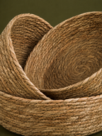 Faux Rattan Basket Set