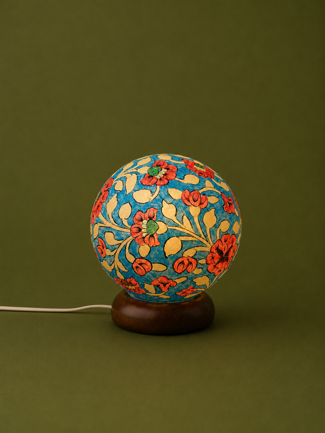 Globe Camel Skin Lamp
