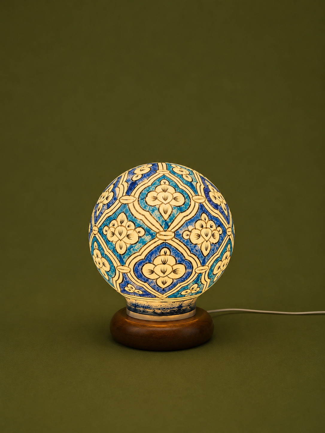 Globe Camel Skin Lamp