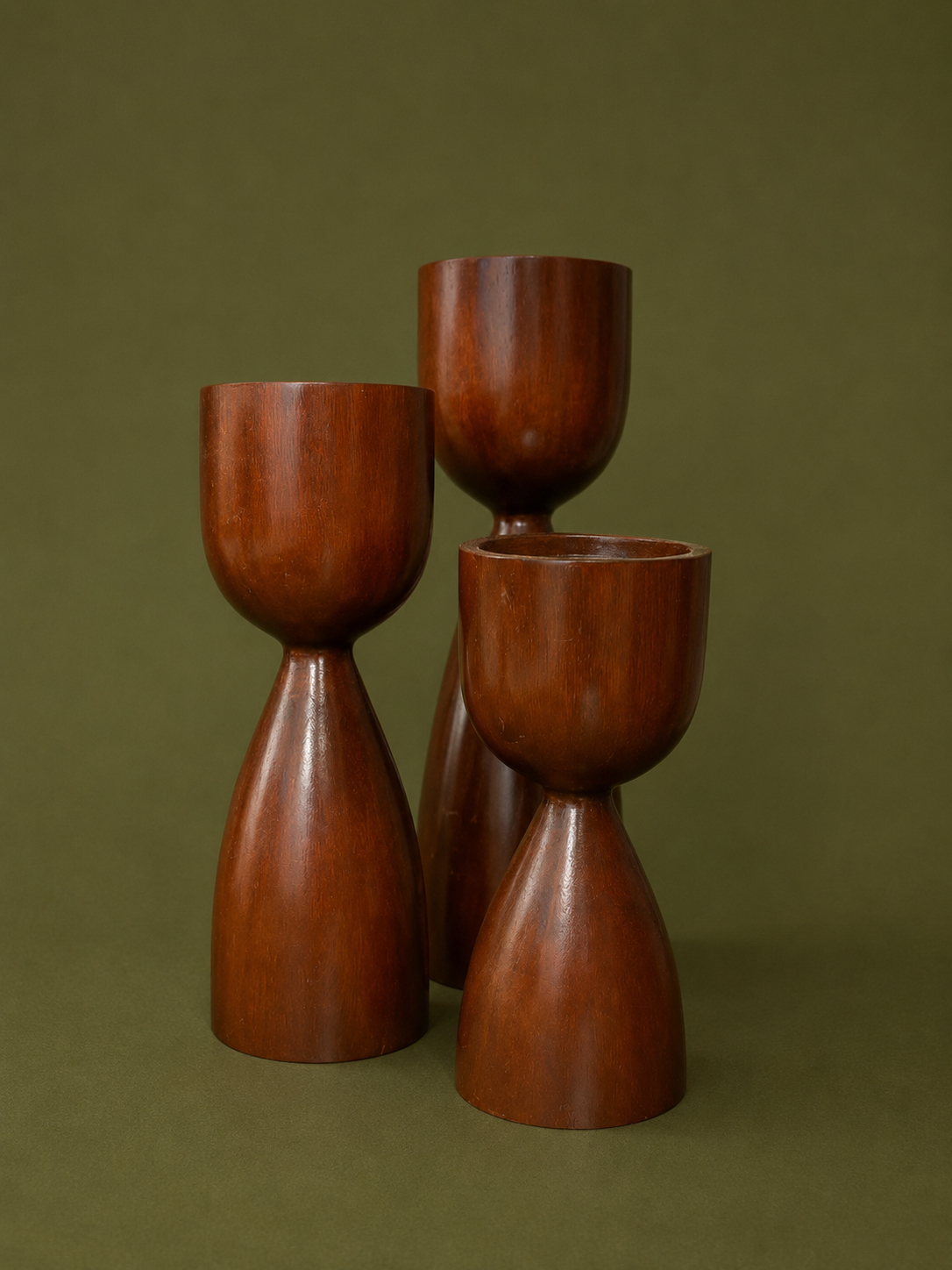 Hourglass Candlestand Set