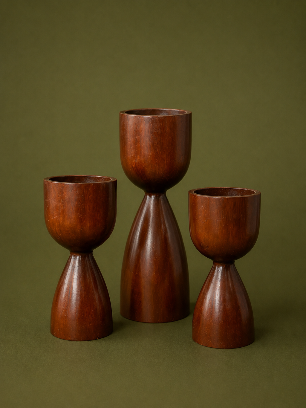 Hourglass Candlestand Set