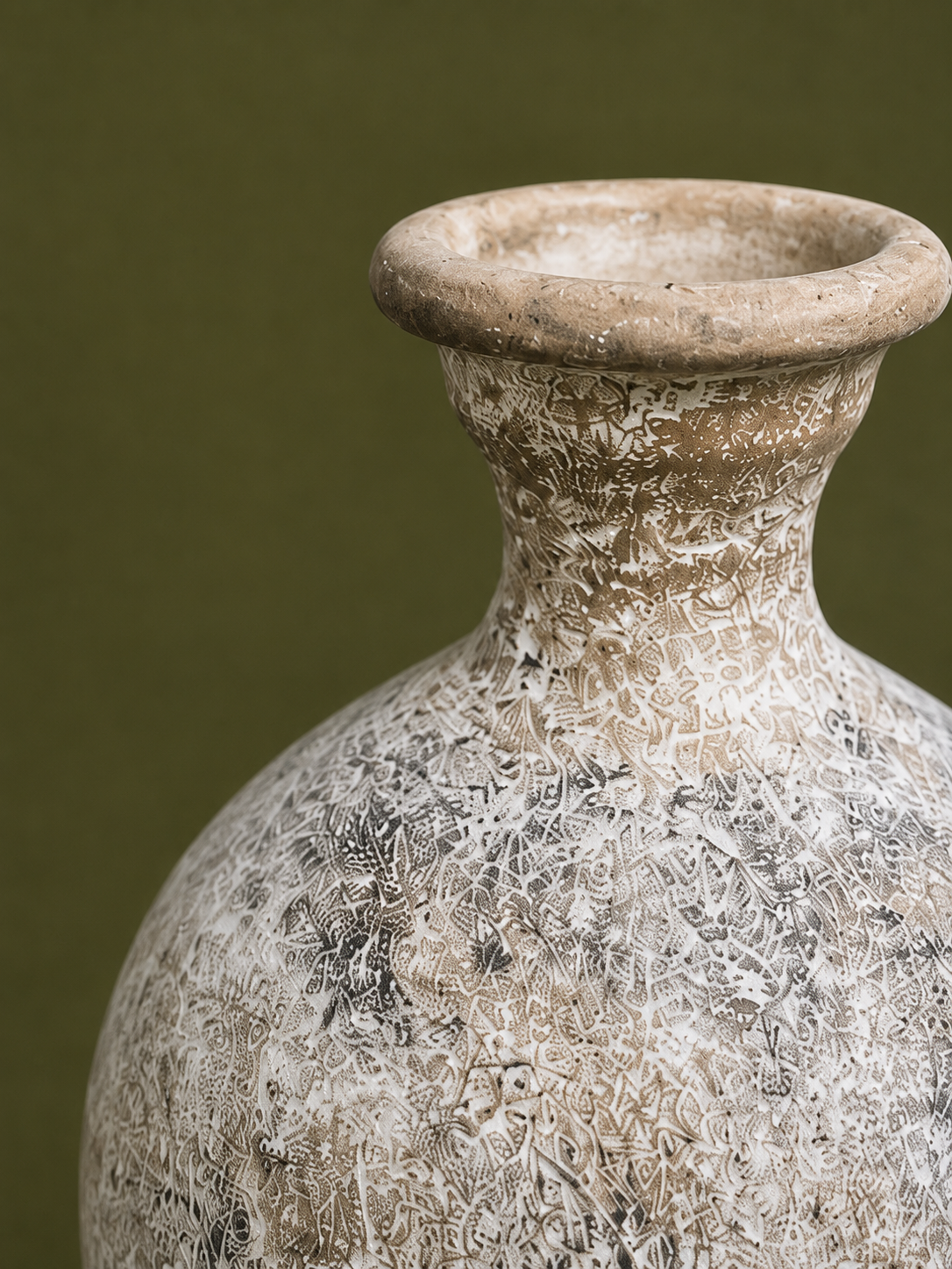 Ivory Bottle Neck Vase