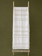 Ivory Clay Handmade Throw