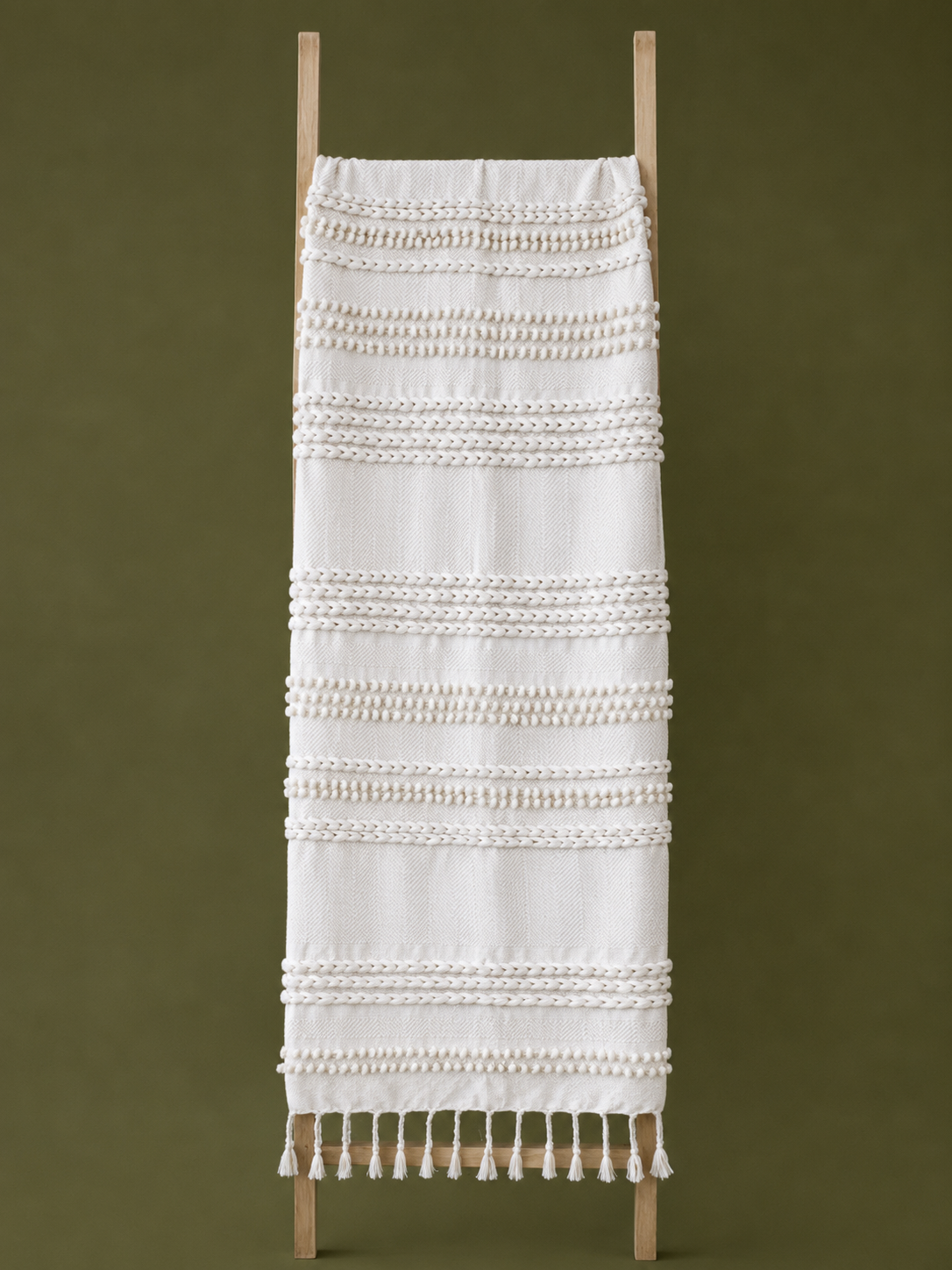 Ivory Clay Handmade Throw