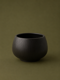 Modern Ribbed Ceramic Planter Pot