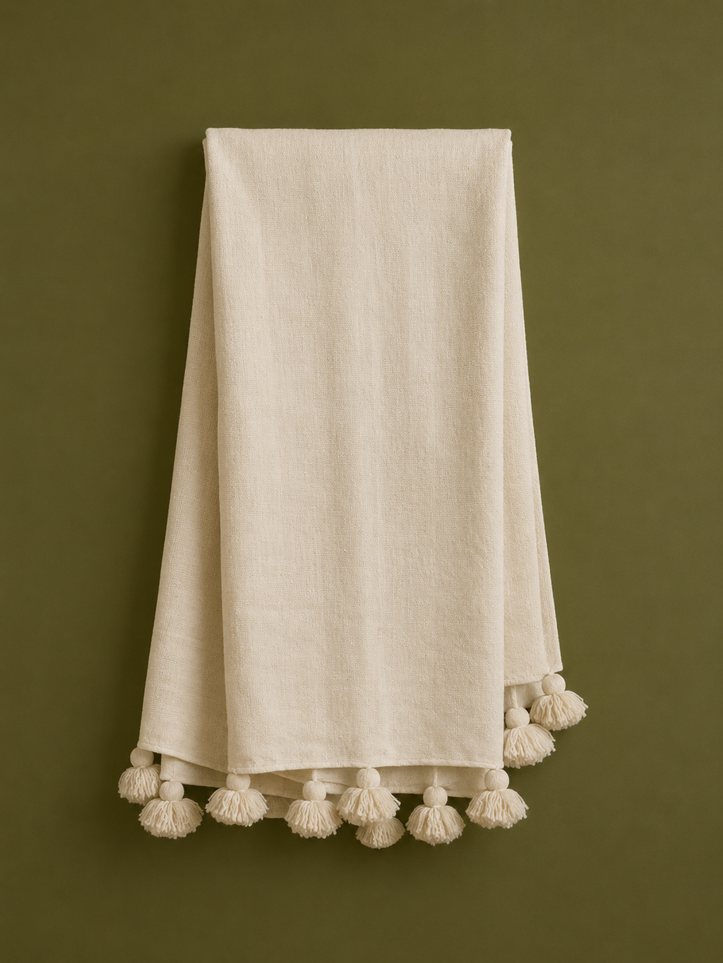 Moroccan Pom Pom Throw