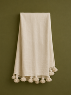 Moroccan Pom Pom Throw