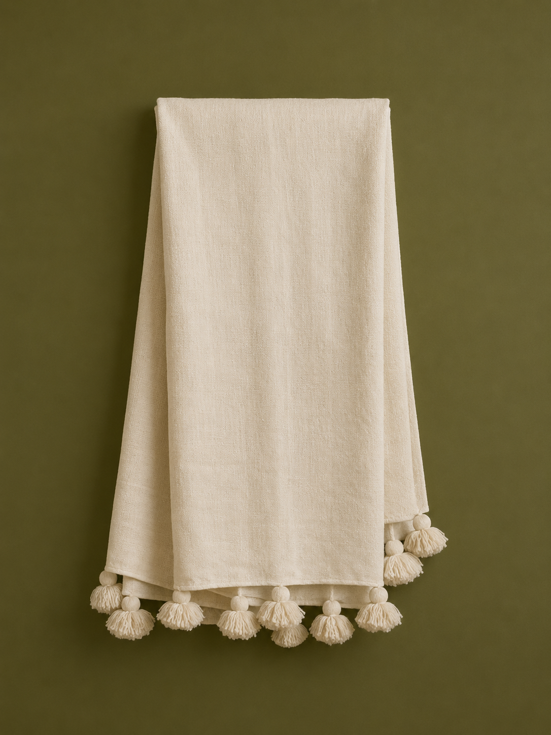 Moroccan Pom Pom Throw