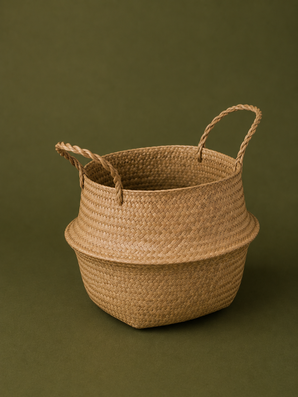 Natural Seagrass Belly Basket