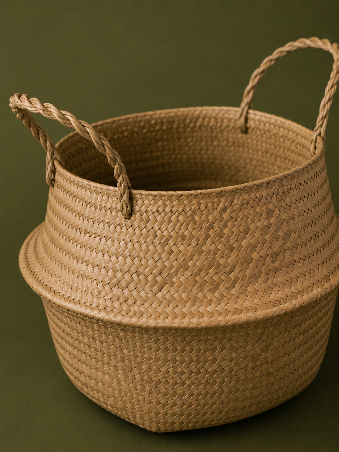 Natural Seagrass Belly Basket
