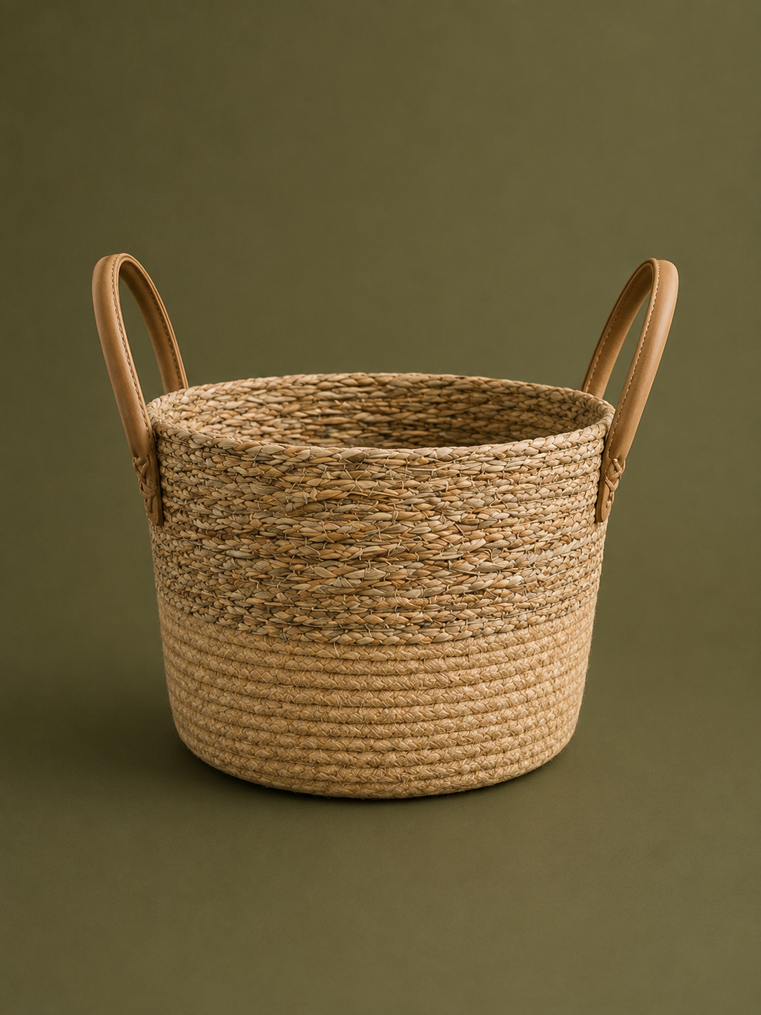 Natural Storage Basket with Low Taper