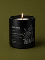 Oud & Sandalwood Scented Candle