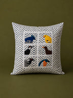Pakhee Appliqué Cushion Cover