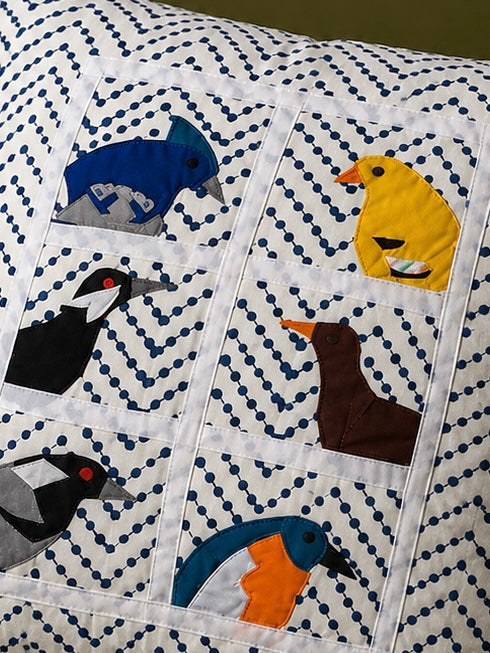 Pakhee Appliqué Cushion Cover