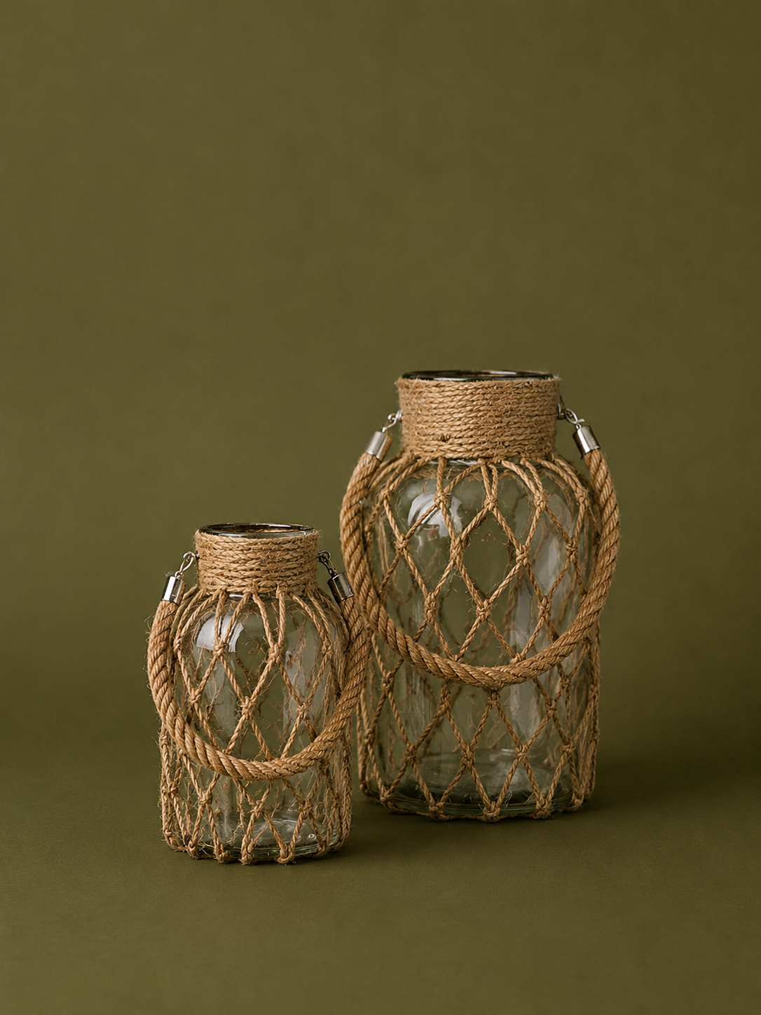 Rope Glass Vase Set