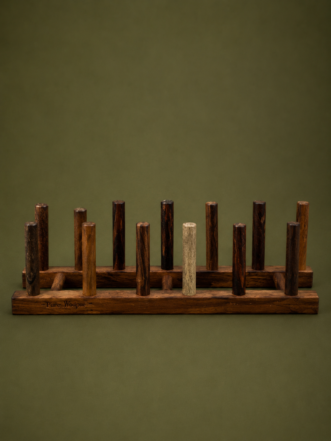 Rosewood Plate Display Rack