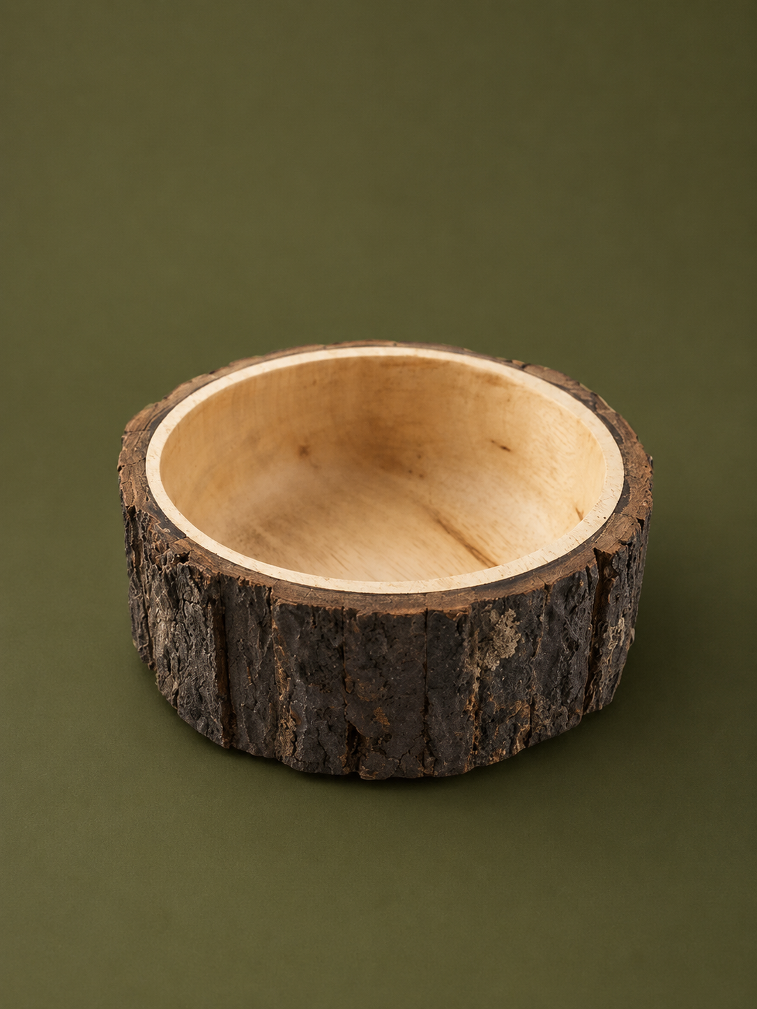 Rustic Natural Wood Bowl
