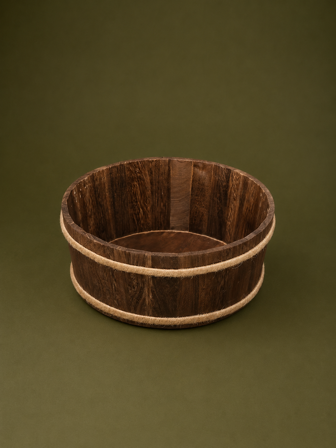 Rustic Wooden Barrel