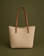 Straw Woven Tote Bag