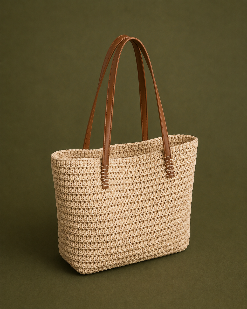 Straw Woven Tote Bag