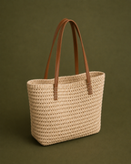 Straw Woven Tote Bag