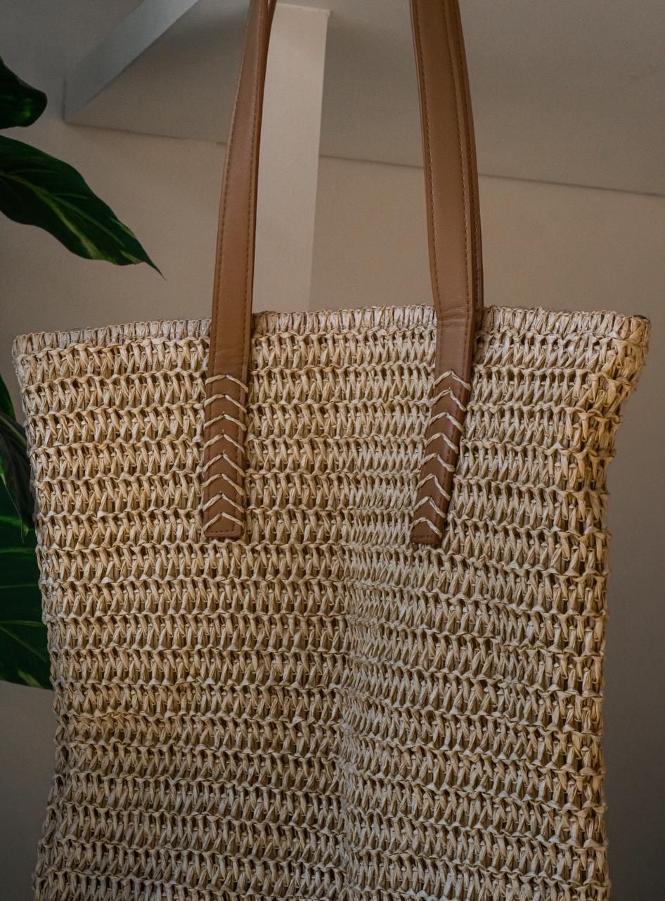 Straw Woven Tote Bag