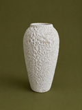 Textured White Vase