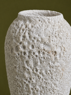 Textured White Vase