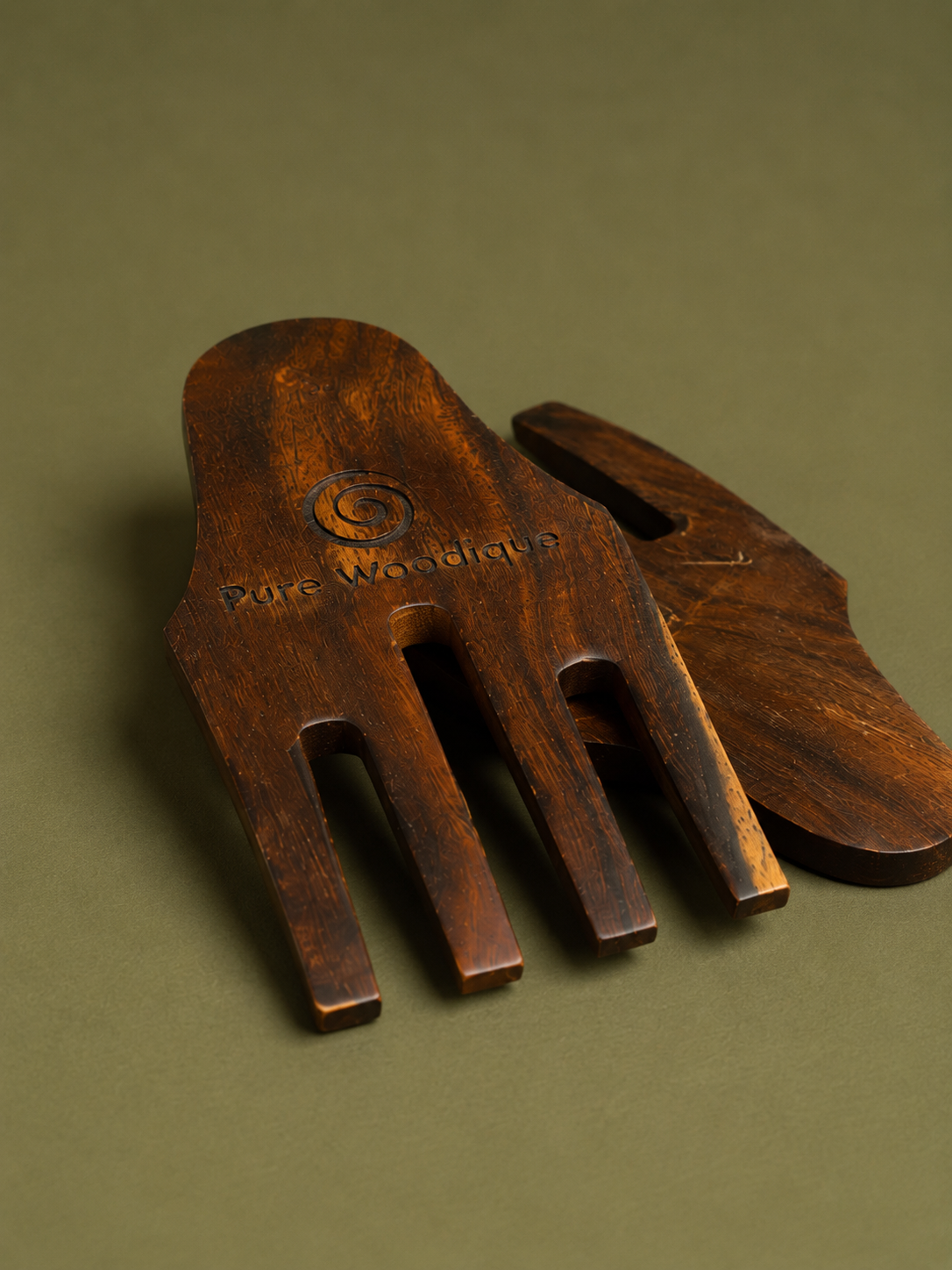 Velora Rosewood Salad Server Set