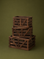 Wooden Storage Basket Set